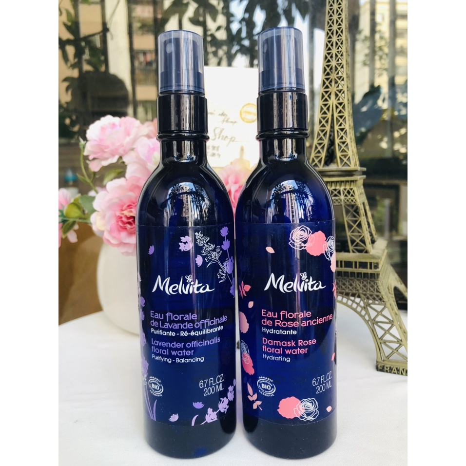 13.Nước hoa hồng Melvita 200ml nội địa Pháp