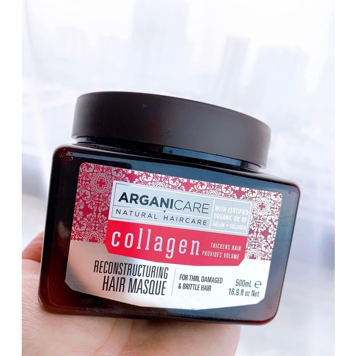 15.Ủ tóc Arganicare Collagen 500ml - Pháp