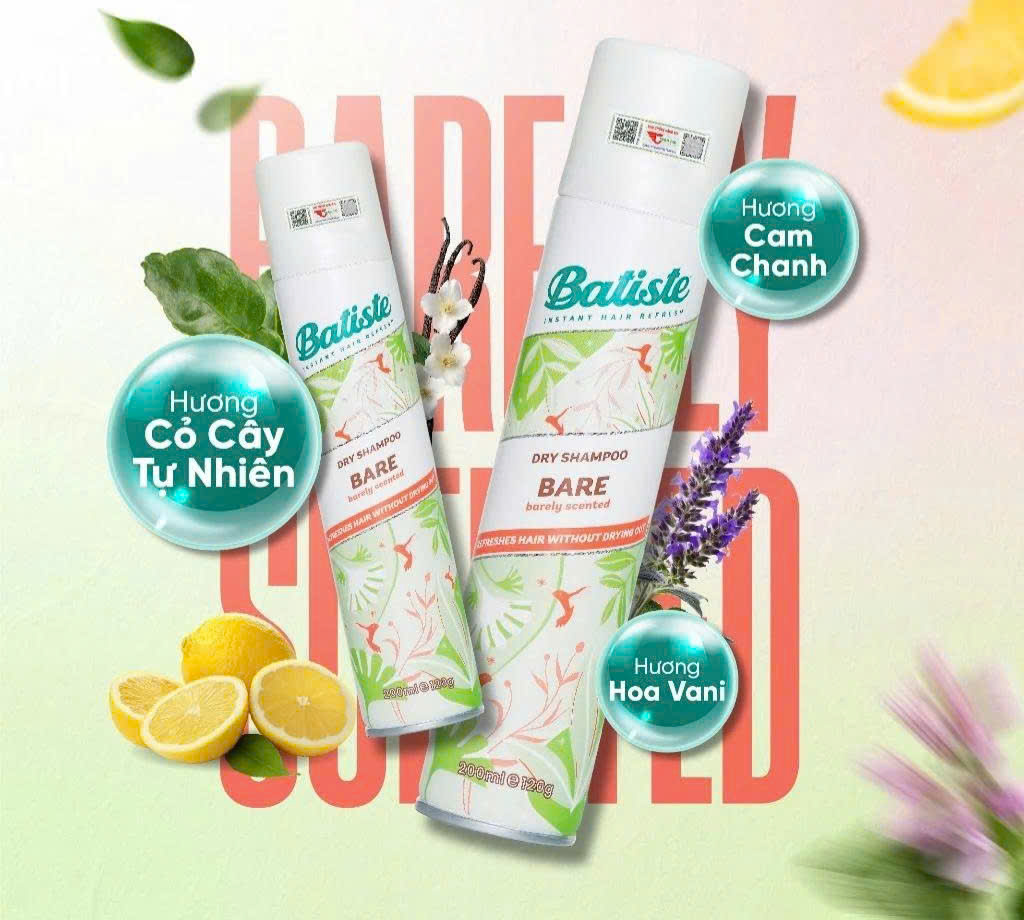 17.Dầu gội khô Batise - Bare