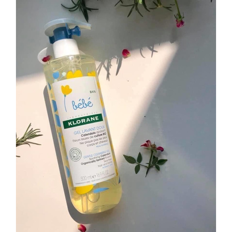 21.Sữa tắm gội Klorane Bebe Pháp cho bé 1 chai 500ml