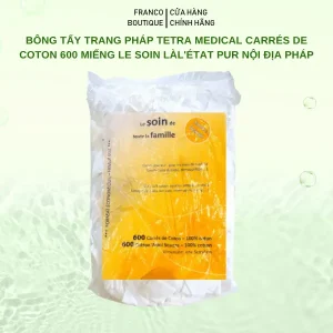 Bông Tẩy Trang Pháp Tetra Medical Carrés De Coton 600 miếng