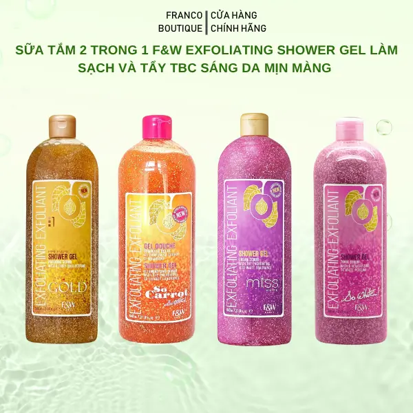 24.Sữa tắm tẩy da chết Body F&W Exfoliating
