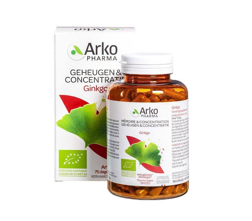 Viên uống bổ não Ginkgo Arkopharma giúp tăng cường trí nhớ và độ tập trung
