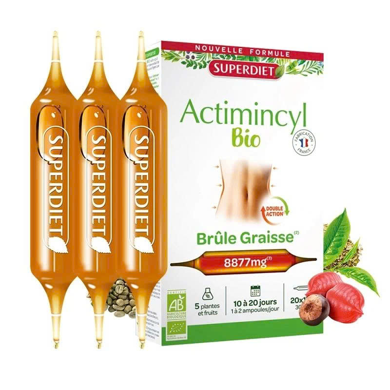 Liệu trình Detox đốt mỡ thừa Actimincyl BIO Brule Grasses Superdiet Pháp
